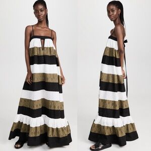 A Potts tiered maxi dress